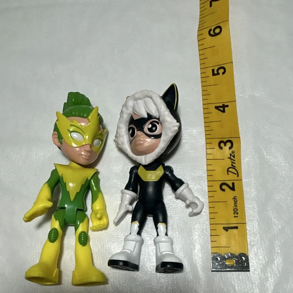 Mattel PJ Masks Luna Girl & Catboy 4 in Painted Plastic Figures Lot of 2
